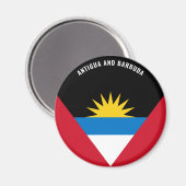 Antigua und Barbuda Flag Charming Patriotic Magnet (Vorderseite/Rückseite)