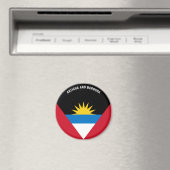 Antigua und Barbuda Flag Charming Patriotic Magnet (In Situ (Geschirrspüler))