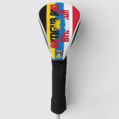 Antigua und Barbuda Flag Gorgetic Patriotic Golf Headcover (Vorderseite)
