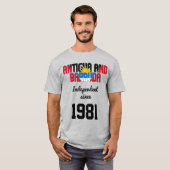 Antigua und Barbuda Flag Independence Celebration T-Shirt (Vorne ganz)