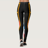 Antigua und Barbuda-Flagge Leggings (Rückseite)