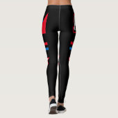 Antigua und Barbuda-Flagge Leggings (Rückseite)