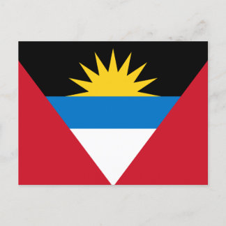 Antigua- und Barbuda-Flagge Postkarte
