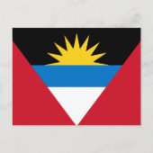 Antigua- und Barbuda-Flagge Postkarte (Vorderseite)