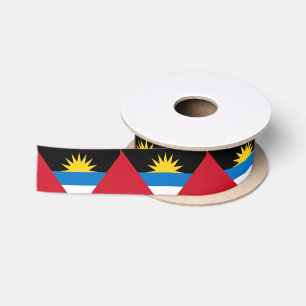 Antigua und Barbuda-Flagge Satinband