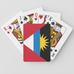 Antigua und Barbuda-Flagge Spielkarten
