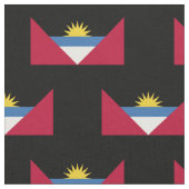 Antigua und Barbuda-Flagge Stoff (Nahaufnahme)