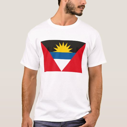 Antigua- und Barbuda-Flaggen-T - Shirt (Vorderseite)
