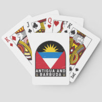 Antigua- und Barbuda-Flaggenemblem gestört Vintag