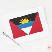 Antigua und Barbuda-Flaggensticker Rechteckiger Aufkleber (Umschlag)