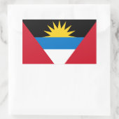 Antigua und Barbuda-Flaggensticker Rechteckiger Aufkleber (Tasche)