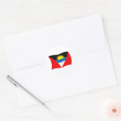 Antigua und Barbuda-Flaggensticker Runder Aufkleber (Umschlag)