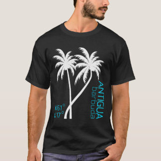 Antigua und Barbuda Geographische Koordinaten Souv T-Shirt