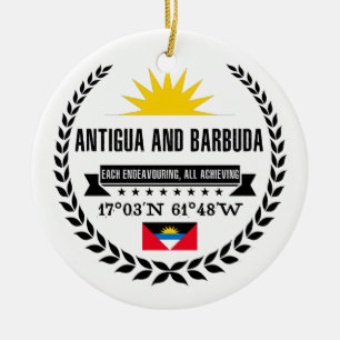 Antigua und Barbuda Keramik Ornament