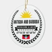 Antigua und Barbuda Keramik Ornament (Links)