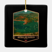 Antigua und Barbuda Keramikornament (Rückseite)