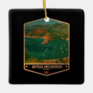 Antigua und Barbuda Keramikornament
