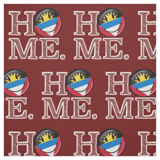 Antigua und Barbuda-lächelnder FlaggeHousewarming Stoff (Muster)