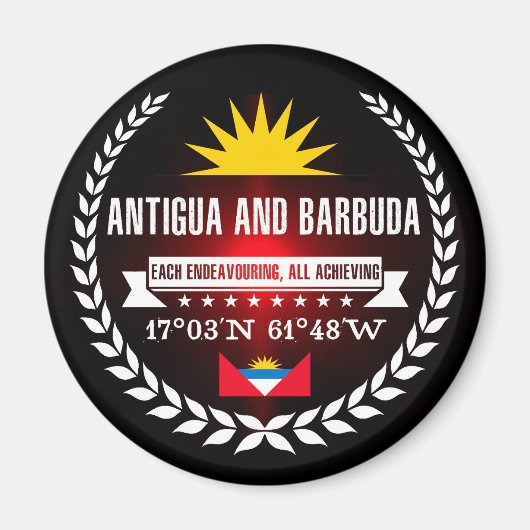 Antigua und Barbuda Magnet (Vorne)