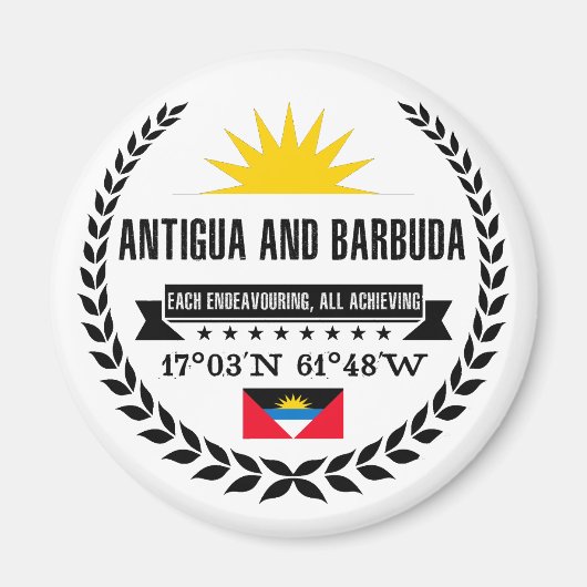Antigua und Barbuda Magnet (Vorne)