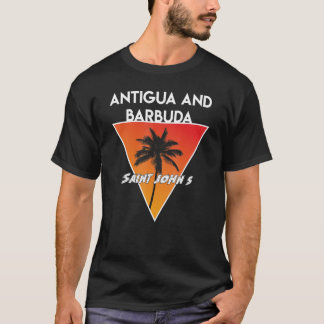 Antigua und Barbuda mit sonnigen Farben T-Shirt