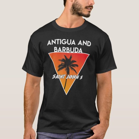 Antigua und Barbuda mit sonnigen Farben T-Shirt (Vorderseite)