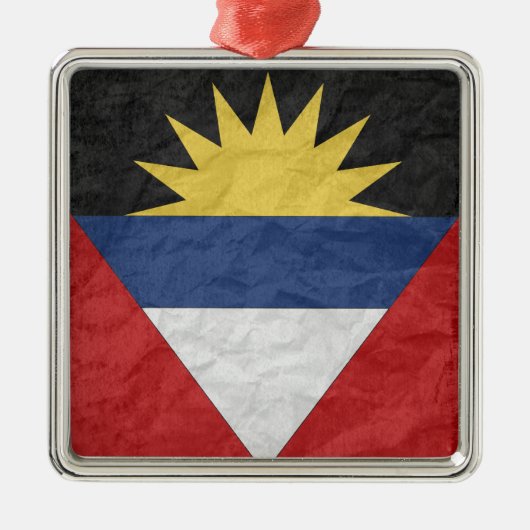Antigua und Barbuda Ornament Aus Metall (Vorne)