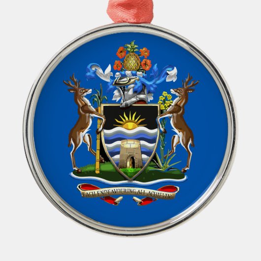 Antigua und Barbuda Ornament Aus Metall (Vorne)