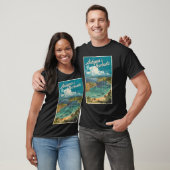 Antigua und Barbuda Painterly Travel Art Vintag T-Shirt (Unisex)