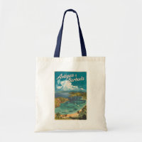 Antigua und Barbuda Painterly Travel Art Vintag