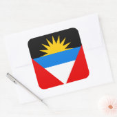 Antigua und Barbuda Quadratischer Aufkleber (Umschlag)