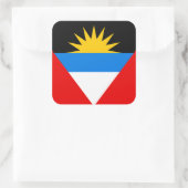 Antigua und Barbuda Quadratischer Aufkleber (Tasche)