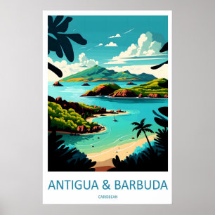 Antigua und Barbuda Reiseparkplakat National Poster