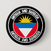 Antigua und Barbuda RundEmblem Button (Vorderseite)