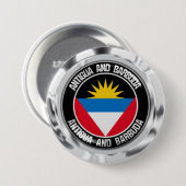 Antigua und Barbuda RundEmblem Button (Vorne & Hinten)
