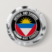 Antigua und Barbuda RundEmblem Button (Vorderseite)