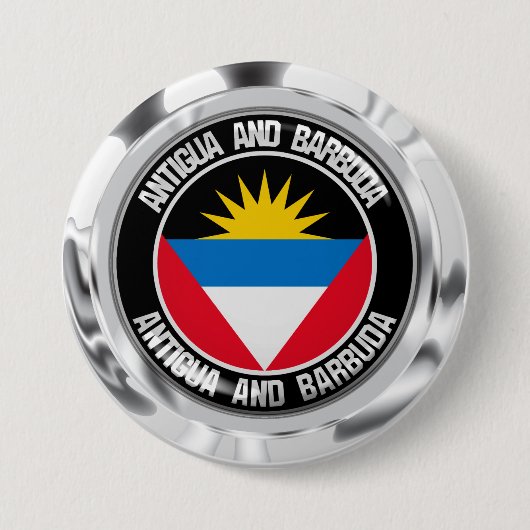Antigua und Barbuda RundEmblem Button (Vorderseite)