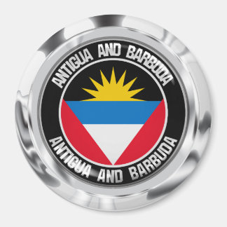 Antigua und Barbuda RundEmblem Magnet