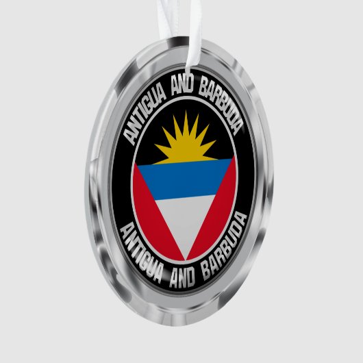 Antigua und Barbuda RundEmblem Ornament (Vorderseite)