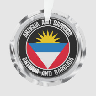 Antigua und Barbuda RundEmblem Ornament