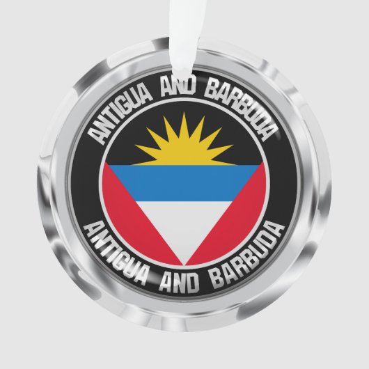 Antigua und Barbuda RundEmblem Ornament (Vorderseite)
