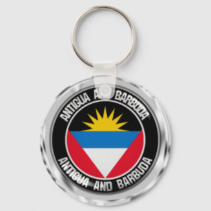 Antigua und Barbuda RundEmblem Schlüsselanhänger