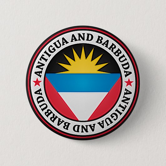 Antigua und Barbuda-rundes Emblem Button (Vorderseite)
