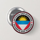 Antigua und Barbuda-rundes Emblem Button (Vorne & Hinten)