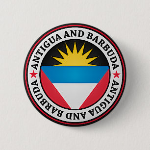 Antigua und Barbuda-rundes Emblem Button