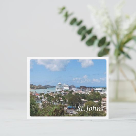 Antigua und Barbuda - Saint Johns - Postkarte (Stehend Vorderseite)