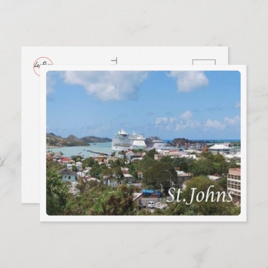 Antigua und Barbuda - Saint Johns - Postkarte (Vorne/Hinten)