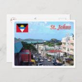 Antigua und Barbuda - Saint Johns - Postkarte (Vorne/Hinten)