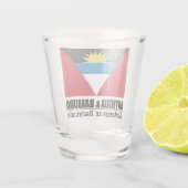 Antigua und Barbuda Schnapsglas (Rückseite)