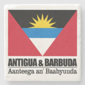Antigua und Barbuda Steinuntersetzer (Vorderseite)